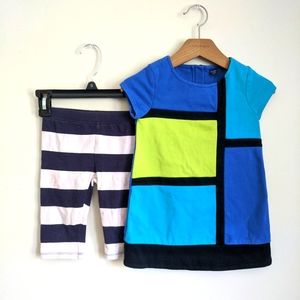 Baby Gap girl 3T dress & Capri Cotton with Spandex